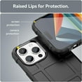 thumbnail image 6 of for Apple iPhone 15 Pro Case for Man, Heavy Duty Shockproof Phone Case Support Wireless Charging Cover for iPhone 15 Pro HD Black, 6 of 8