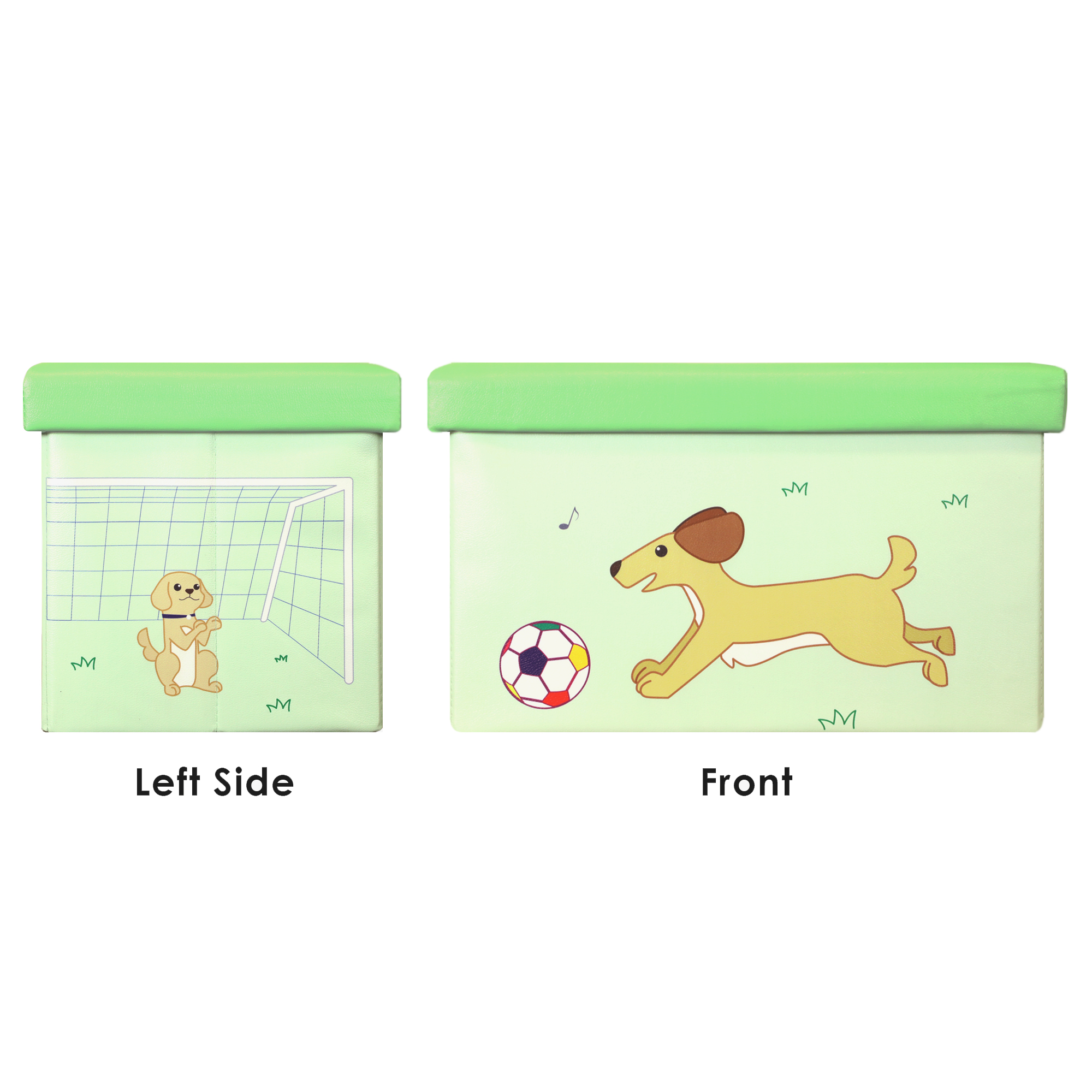 Otto & Ben 23 Inch Toy Storage Chest Organizer, Dog and Ball