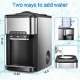 AGLUCKY 3in1 Top Loading Water Cooler Dispenser with Ice Maker, Hot