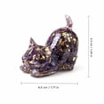 thumbnail image 3 of Little Cat Resin Figurine with Gold Flakes, Decorative Miniature Kitty Statue for Living Room, Office and Desktop Shelf Display, 3 of 6