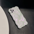 thumbnail image 3 of for iPhone 13 Pro Case 6.1 Inch Cute Wave Pattern Aesthetic Phone Case 3D Curly Wavy Shape Plating Glitter Bling for Women Girls Soft Bumper Silicone Shockproof Case, Pearl Pink, 3 of 9