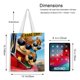 thumbnail image 5 of Alvin y los Chipmunks Bolso de tela con estampado de lienzo para mujer, bolsa de compras reutilizable y estética, con cremallera interior, regalo para mujer, 35 × 40 cm., 5 of 6