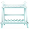 thumbnail image 1 of Wooden Plant Display Rack - 2-Tier Flower Pot Stand for Yard, 1 of 5