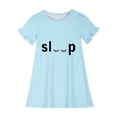 thumbnail image 3 of RXIRUCGD 2025 Vêtements d'Été pour Enfants 3-12 Ans Mode Imprimée Pyjama Rêveur Mi-Mollet Chemise de Nuit, 3 of 3