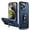 AA-Blue, variant on for iPhone 15 Case,[Military Grade Shockproof] with Ring Stand Shockproof Cover for iPhone 15 6.1 inch -Ink Green