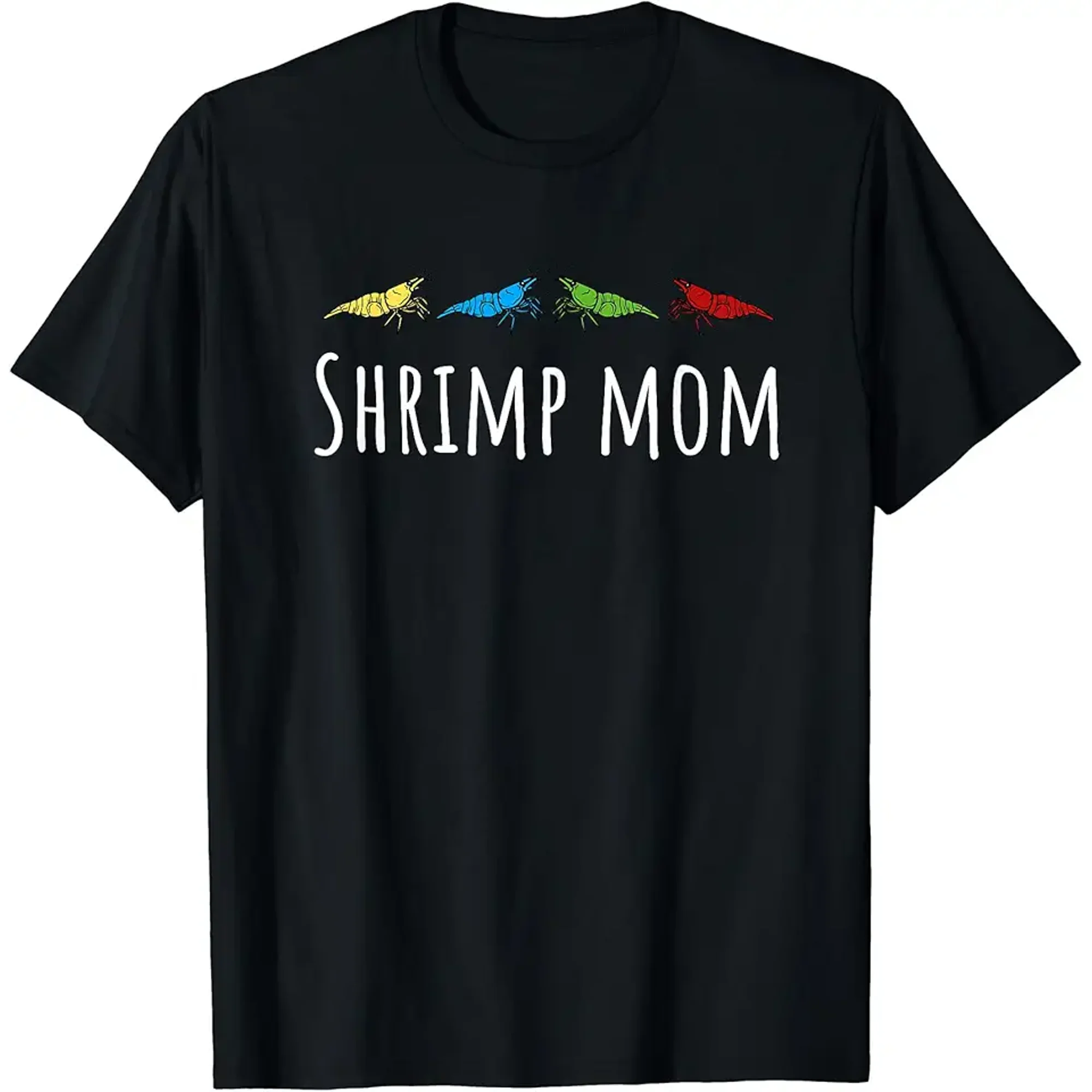 Colorful Neocaridina Shrimp Aquarium Lover for Shrimp Mom Women Graphic Short Sleeve T-Shirt