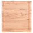 thumbnail image 3 of vidaXL Table Top Light Brown 60x60x(2-4) cm Treated Solid Wood Live Edge, 3 of 5