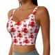 thumbnail image 2 of Fotbe Octopus Sujetador Deportivo Largo sin Aros para Mujer con Almohadillas y Soporte Medio, Transpirable y Absorbente, Camiseta Tipo Chaleco o Tank Top-Large, 2 of 8