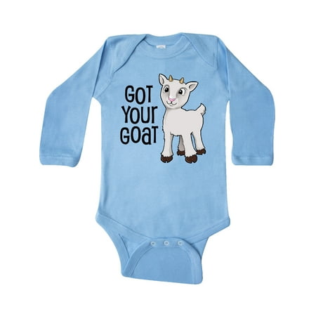 

Inktastic Got Your Goat- cute Gift Baby Boy or Baby Girl Long Sleeve Bodysuit