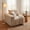 Camel, variant on Armless Floor Sofa Chair, Corduroy Modular Compression Lounge Seat, Legless Low-Profile Accent Couch for Living Room Bedroom Small Space, Gray