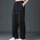 thumbnail image 4 of Pantalones largos de moda para hombre, de verano, ajustados, informales, lisos, clásicos, largos, para hombre, 4 of 5