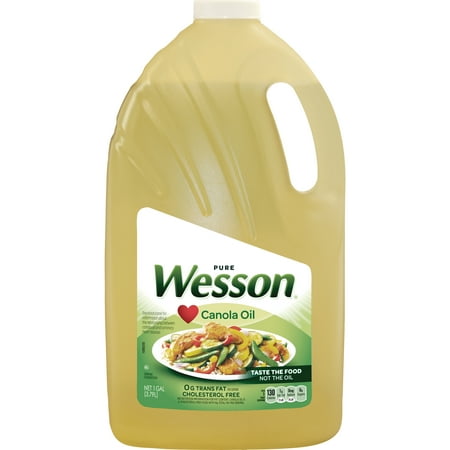 Wesson Pure Canola Oil 1 Gal (Best Oil For Cooking Weed)