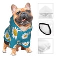 thumbnail image 3 of KLL Daisies Flowers for Basic Dog Hoodie - Pet Hoodie Sweater with Leash Hole - Cute Dog Sweatshirt - Pet Clothes Hooded Sweatshirt for Dog & Cat -Medium, 3 of 8