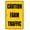 Warning Sign 3, variant on Caution Flying Discs Retro Metal Tin Sign - 8"x12", Wall Decor for Home Kitchen, Yard, Bar, Garage Man Cave, Great for Frisbee Enthusiast Room & Outdoor Patio Area