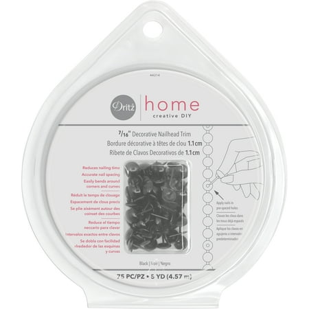 UPC: 0072879443141 | Dritz 7/16 Decorative Nailhead Trim Black 75 Pc