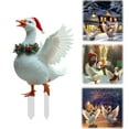 thumbnail image 2 of BNNG Christmas Duck Goose Yard Signs with Stakes Decorations Xmas Outdoor Yard Chicken Signs Lawn Decor Waterproof Christmas Patio Signs Ornaments for Lawn Garden Patio Home Backyard Decor, 2 of 6