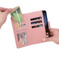 thumbnail image 5 of Case for Google Pixel 3A Magnetic Leather Zipper Wallet Cover Card Holder, 5 of 5