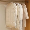 thumbnail image 5 of SharkTRUE Space Saving Hanging Garment Bag with Self Compression Zipper, Dustproof Clothes Storage for Down Coats, Winter Jackets, Thick Closet Organizer Storage & Space Saver Bags, 5 of 9
