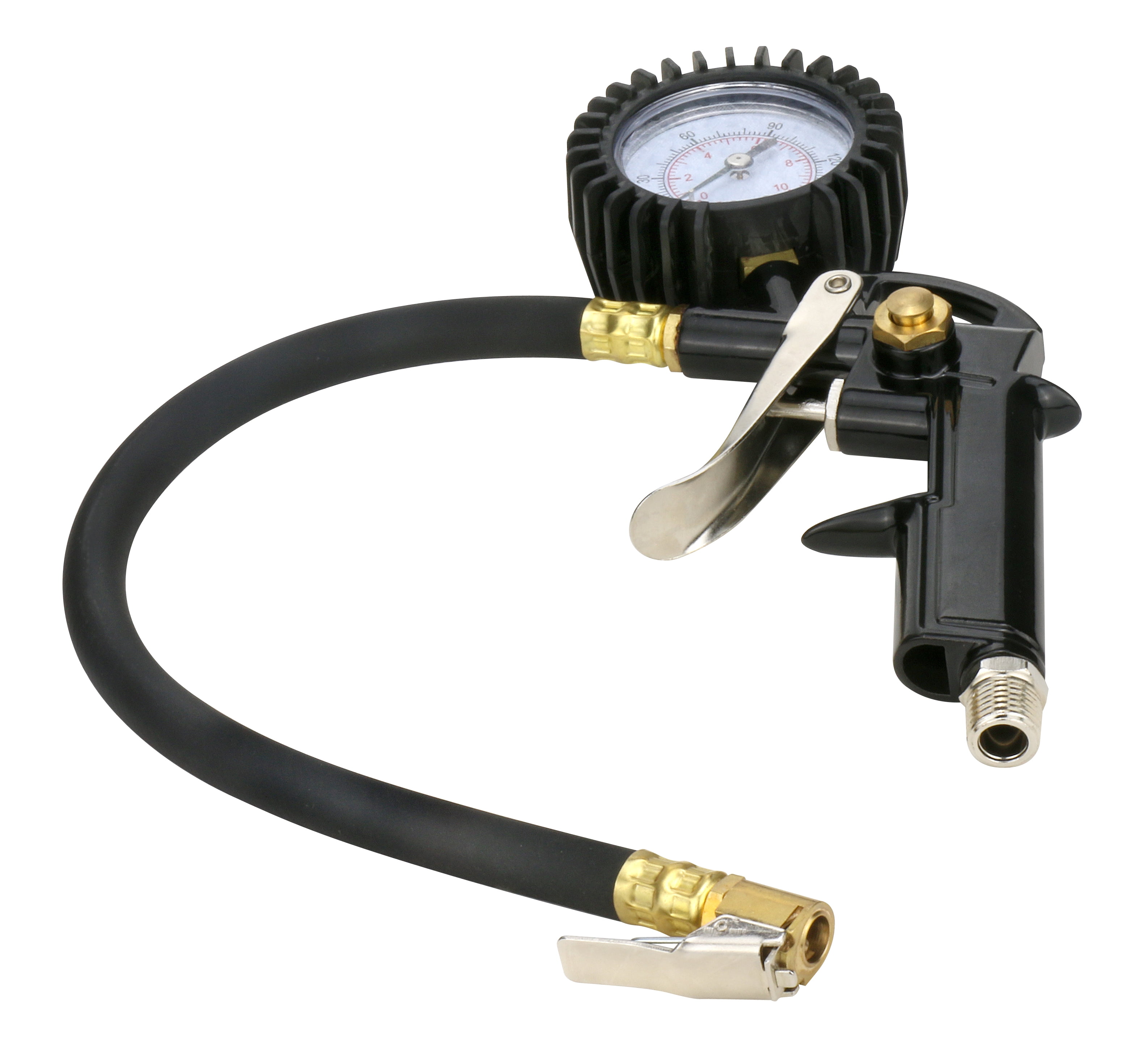 Hyper Tough ST8T068 Analog Tire Inflator Gauge, All-in-One Inflator, 150 Psi