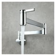 thumbnail image 2 of Modern Tap Cold Water Folding Arm Kitchen Faucet Bathroom Sink Pot Filler Splash Proof Brass Basin Wall Mount Double Switch, 2 of 6