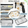 thumbnail image 4 of Fish Mouth Pencil Bag 9.45*3.74*5.9 Inches Pencil Bag Pencil Case Pencil Box Makeup Bag Suitable for Office and Study Cartoon Tiger Seamless, 4 of 7