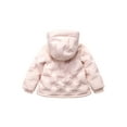thumbnail image 3 of Rokka&Rolla Toddler Baby Girls' Heart Pattern Fleece Lined Coat Kids' Puffer Jacket, 3 of 10