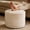 Mushroom, variant on Thgonwid 21.7*13.7 inch Indoor Vegan Leather Pouf, Light Brown (Comes with No Filler)