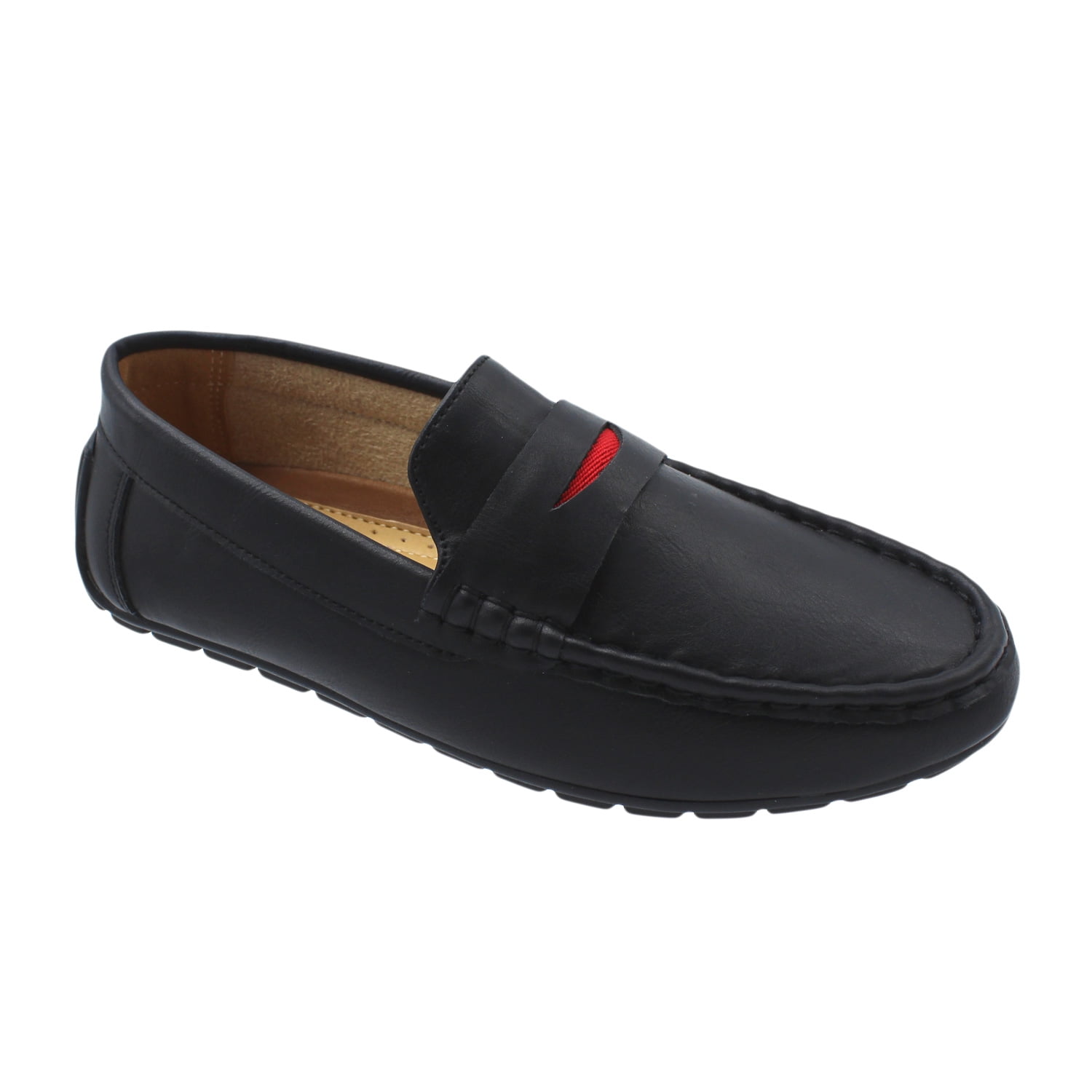 boys black loafers
