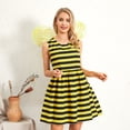 thumbnail image 2 of Disfraz de Halloween para mujer y niña de Tsseiatte, con alas de abeja y mariquita, y vestido, ideal como recuerdo de fiesta., 2 of 6