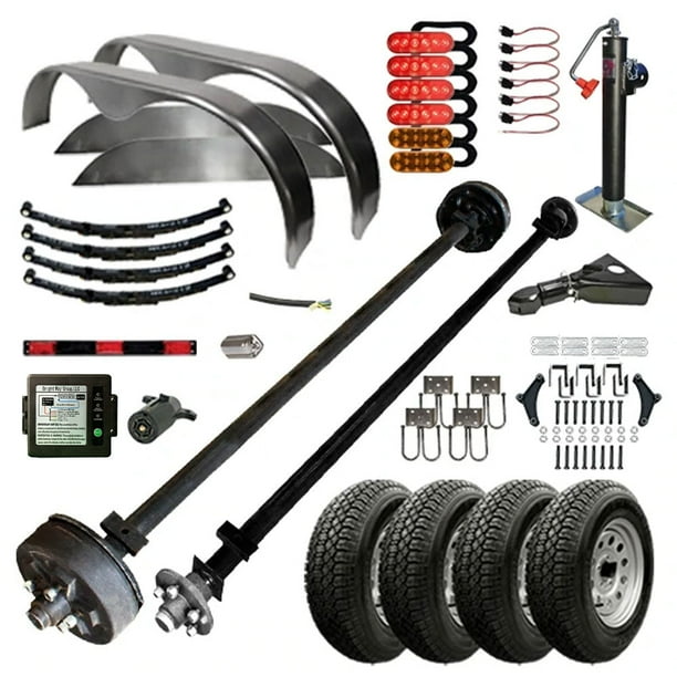 3500 lb Tandem Axle Trailer Parts Kit 7K Capacity LD Original Series) TK 61/46