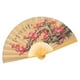 thumbnail image 2 of Abanico plegable oriental para colgar en la pared, abanico de papel con patrón de flores, fondo de pared, artesanía de abanico grande, 2 of 6