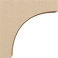 thumbnail image 3 of 3"W x 12"D x 12"H Thin Huntington Rough Cedar Woodgrain TimberThane Corbel, Primed Tan, 3 of 6