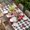Red Black, variant on Valentine's Day Table Cloths for 3 Foot Rectangle Tables, Red Gnomes Love Checkered Buffalo Patio Waterproof Elastic Fitted Tablecloths, Washable Rectangular Table Cover for Camping