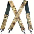 thumbnail image 1 of YOPTOP CamoXtreme Bretelles Durables pour Hommes - 4 Clips Maintien Sécurisé Réglable pour Chasse & Travail Design Confortable X-Back, Modèle B, 1 of 7