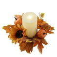 thumbnail image 6 of 3pcs Fall Candle Rings for Pillars,Mini Artificial Pumpkins Sunflowers Floral Tealight Candle Ring Holder for Thanksgiving Day Decorations, Holiday Party Centerpieces, Wedding Table Decor, 6 of 9