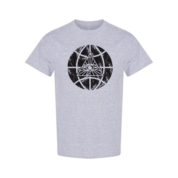 Triangle Eye In A Ball T-Shirt Men -SPIdeals Designs, Male Large