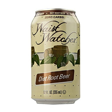 Beer Diet - Waist Watcher Caffeine-Free Diet Root Beer, 12 Oz. Cans (One 6-Pack)