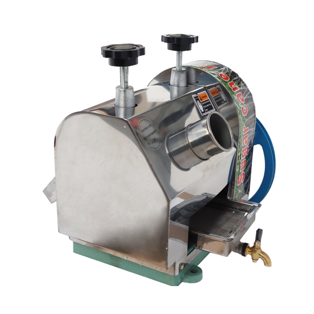 INTBUYING Manual Sugarcane Press Juice Machine Juice Extractor with 2 Knives