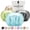 Baby Blue, Brown, Dark Grey, Green, variant on Shower Cap for Women Reusable Extra Large Shower Cap for Men (White 4 Pack Large) Satin Double Layer EVA Waterproof Long Hair Cap