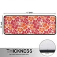 thumbnail image 5 of Kitchen Rugs Sets Of 2,Pioneer Flower Floral Print Pattern Anti Fatigue Kitchen Mat Rugs Non Slip Washable,Decorative Kitchen Floor Mats for Kitchen,Sink,Laundry,17"x47"+17"x47", 5 of 5