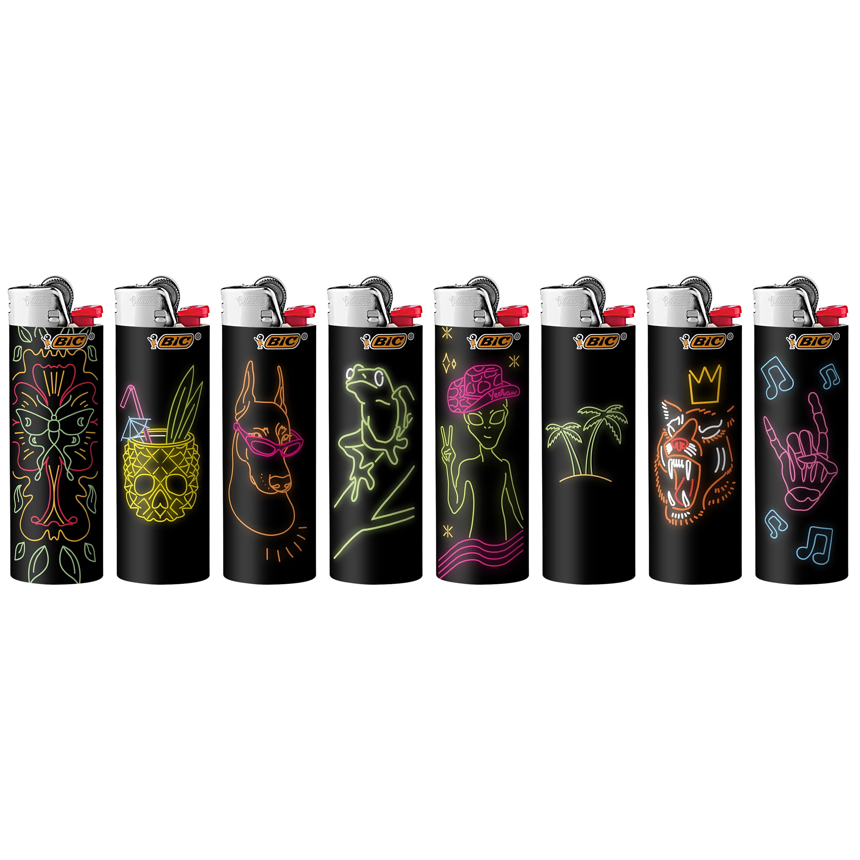 BIC Special Edition Neon Series Lighters, 8-Count - Walmart.com