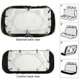 thumbnail image 3 of Black Gold Marble Car Rear Seat Cover, Suitable for Automobiles SUV、 General Motors Back Seat Protectors for Cars, Trucks, 3 of 6