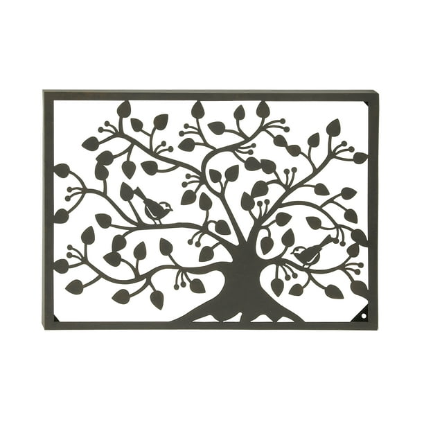 Stunning Metal Outdoor Tree Wall Plaque
