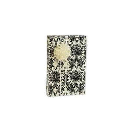 Bags & Bows by Deluxe W-DAMASKONYX-24 Damask Black Onyx Gift Wrap