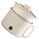 thumbnail image 2 of Olla eléctrica de calentamiento rápido, multifuncional, antiadherente, miniolla eléctrica para fideos para estudiantes, dormitorio, 1,8 l, 300 W/600 W, color beige + cesta para cocinar al vapor, 2 of 15