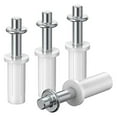thumbnail image 1 of 4 piezas Bifold Kits de herramientas de reparación de para puertas de armarios para puertas Acero inoxidable Fácil de instalar pieza Estilo C BLESIY Conector de pista de hardware, 1 of 6