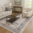 thumbnail image 7 of Addison Rugs Mayfield Premium Machine Washable Traditional Border Blush Rectangle Rug, 8' x 10', 7 of 7