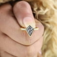 thumbnail image 5 of DBESTSTUDIOS 7x5 MM/ 1.5 CT Black Rutile Quartz Women Ring Bridal Wedding Promise Ring Anniversary Statement Gift For Her Bezel Set Jewelry, 5 of 8