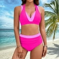 thumbnail image 2 of JAKANYQ Women'S Color Matching Two Piece Swimsuit Bikini Fashion Swimsuit, M, 2 of 4