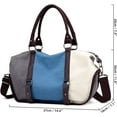 thumbnail image 6 of CoCopeanut Handbag for Women Retro Casual Shoulder Bag Clash of Color Canvas Bag Large Capacity Crossbody Bag Commuter Purse, 6 of 7